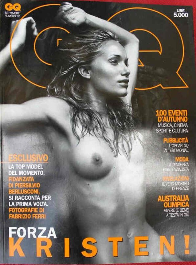 GENTLEMENS QUARTERLY ITALY magazine side cover  September 2000