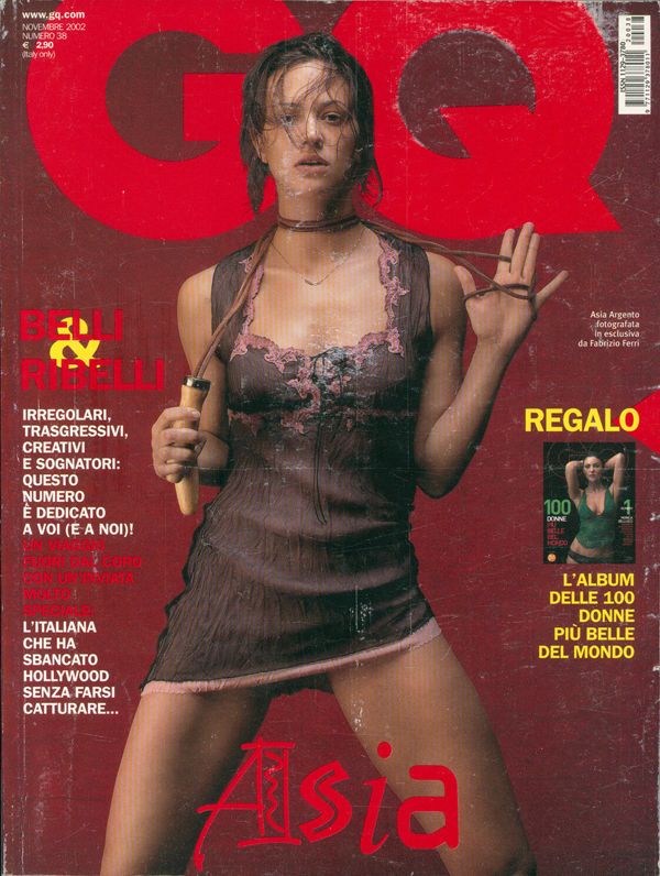 GENTLEMENS QUARTERLY ITALY magazine side cover  November 2002