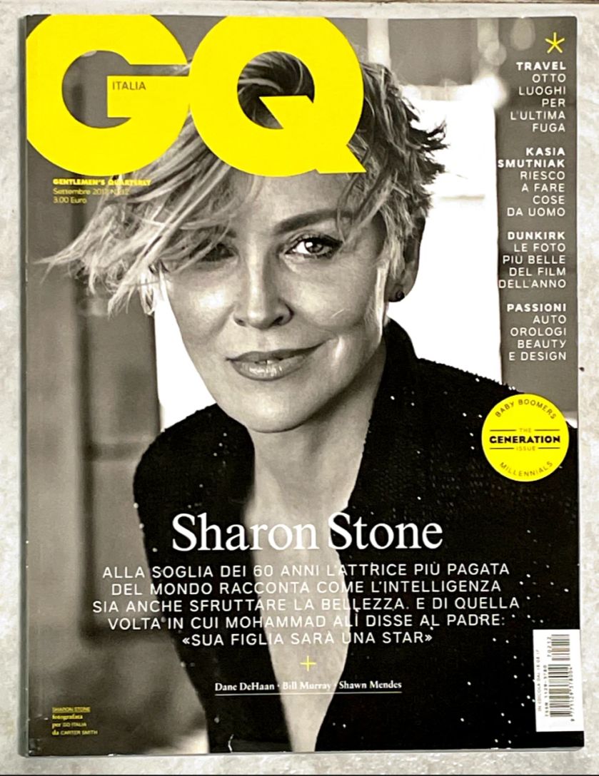 GENTLEMENS QUARTERLY ITALY magazine side cover  September 2017