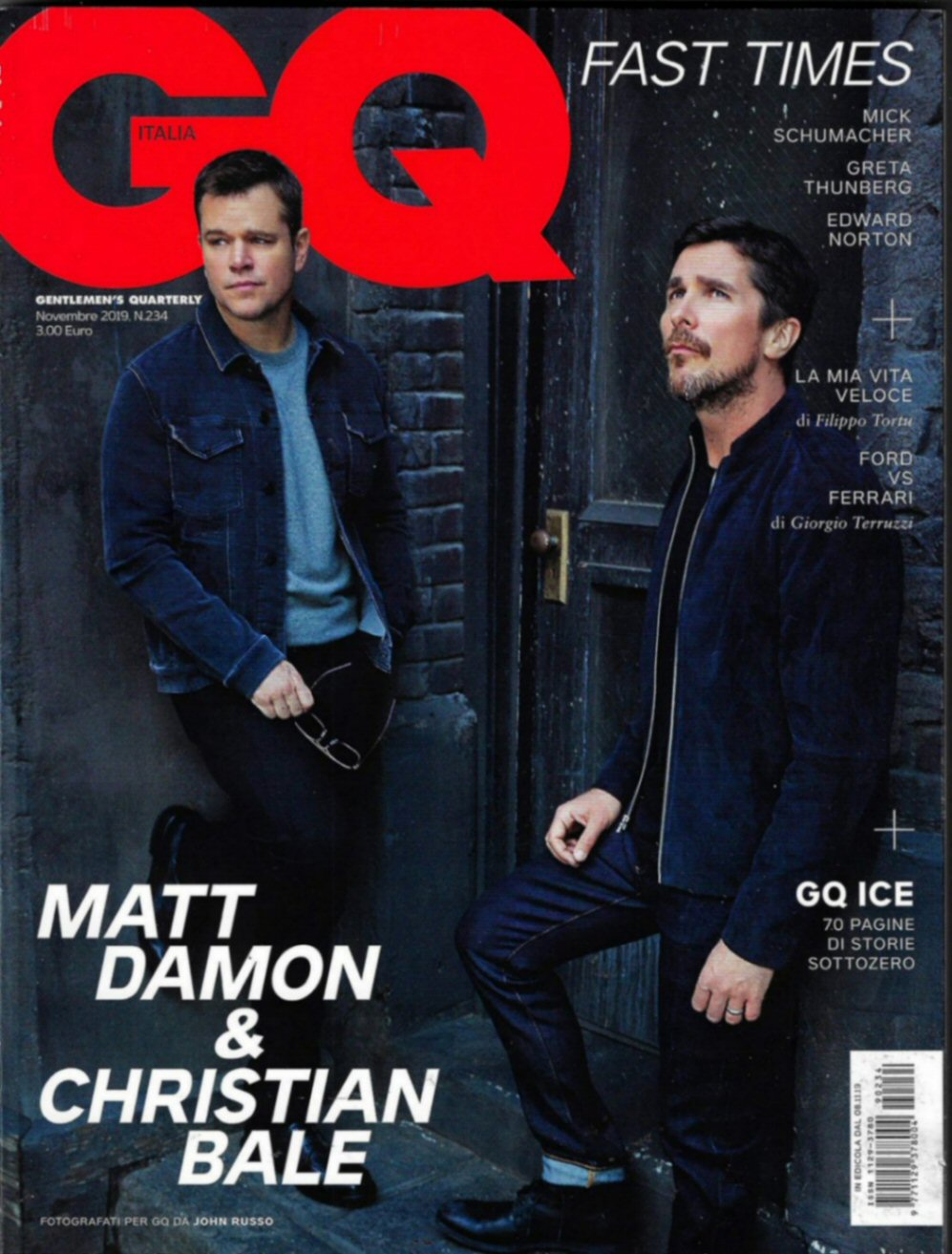 GENTLEMENS QUARTERLY ITALY magazine side cover Issue 234  November 2019