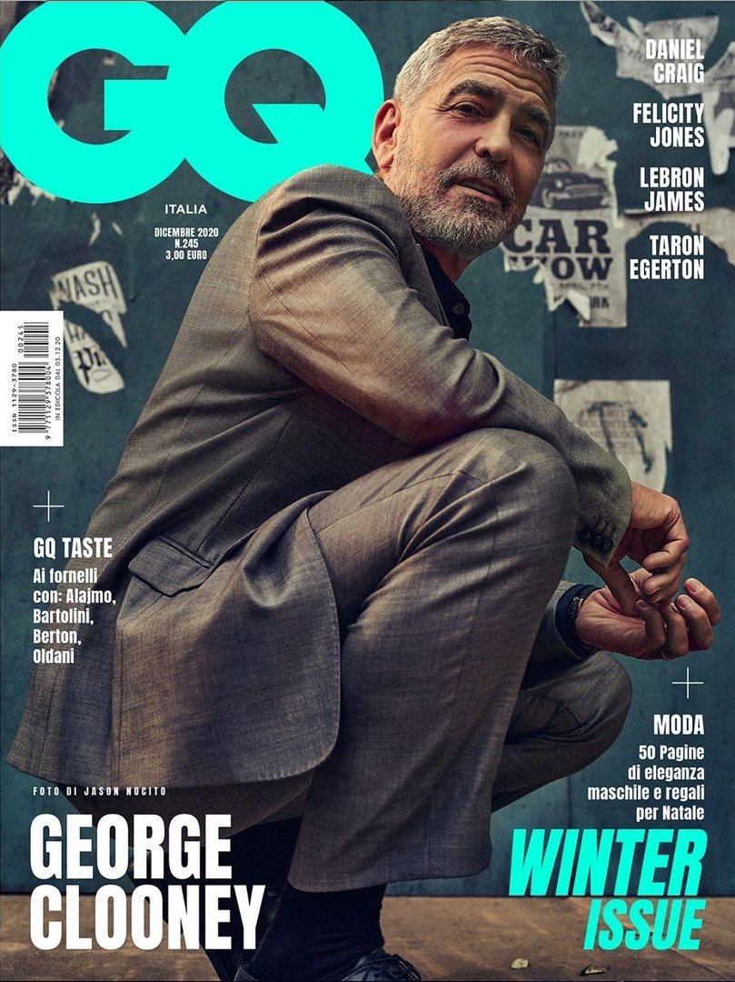 GENTLEMENS QUARTERLY ITALY magazine side cover  December 2020