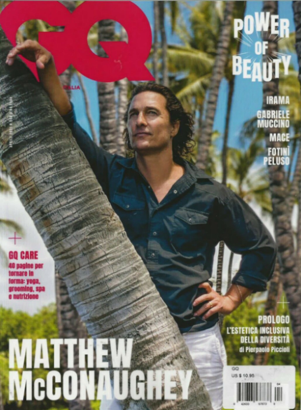GENTLEMENS QUARTERLY ITALY magazine side cover  April 2021