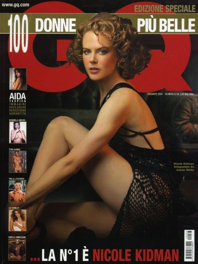 GENTLEMENS QUARTERLY ITALY magazine side cover  December 2004