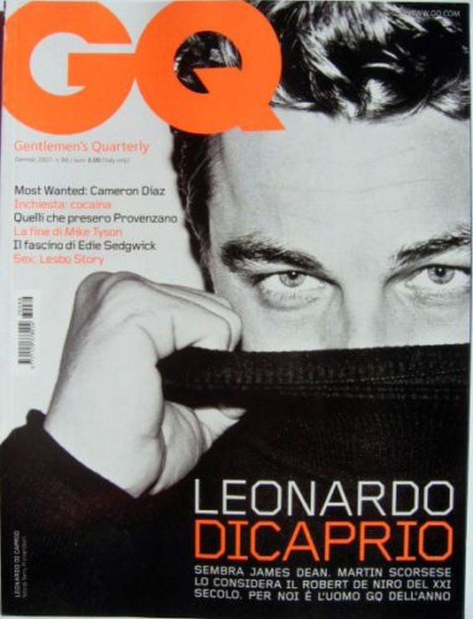 GENTLEMENS QUARTERLY ITALY magazine side cover  January 2007
