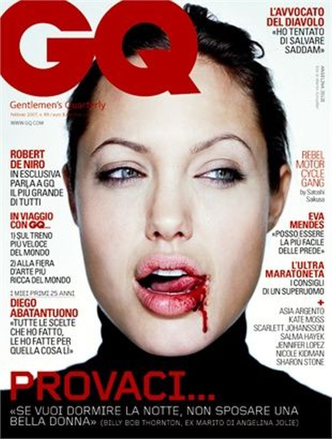 GENTLEMENS QUARTERLY ITALY magazine side cover  February 2007