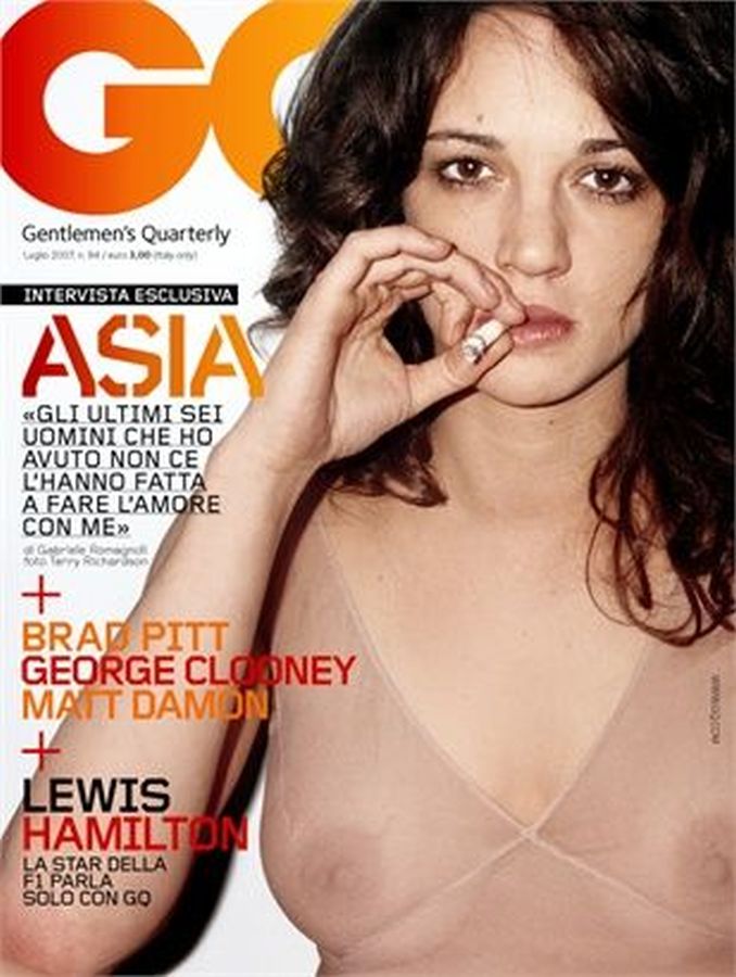 GENTLEMENS QUARTERLY ITALY magazine side cover  July 2007