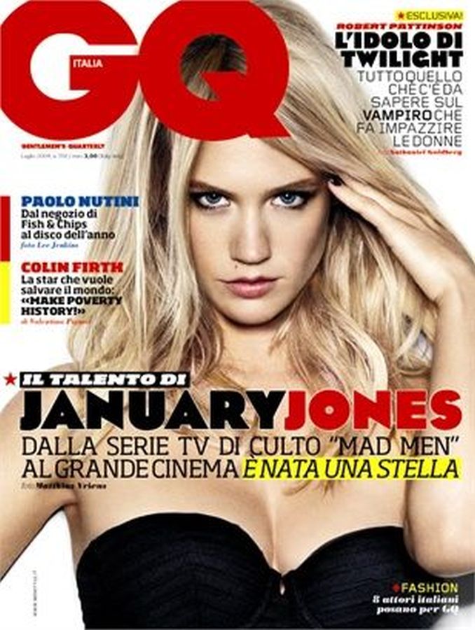 GENTLEMENS QUARTERLY ITALY magazine side cover  July 2009