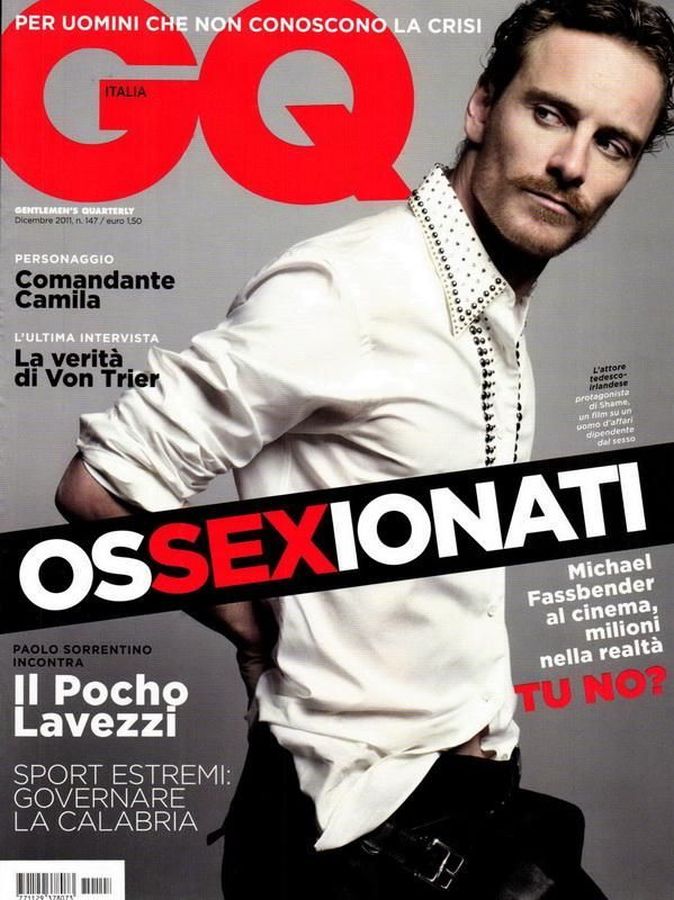 GENTLEMENS QUARTERLY ITALY magazine side cover  December 2011