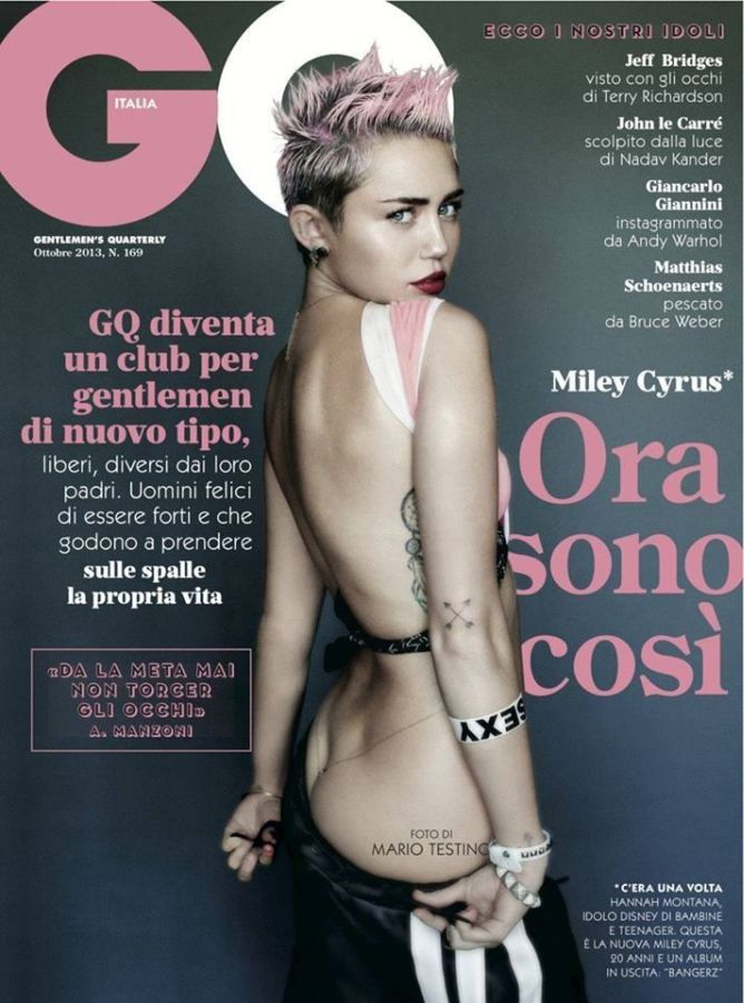 GENTLEMENS QUARTERLY ITALY magazine side cover  October 2013