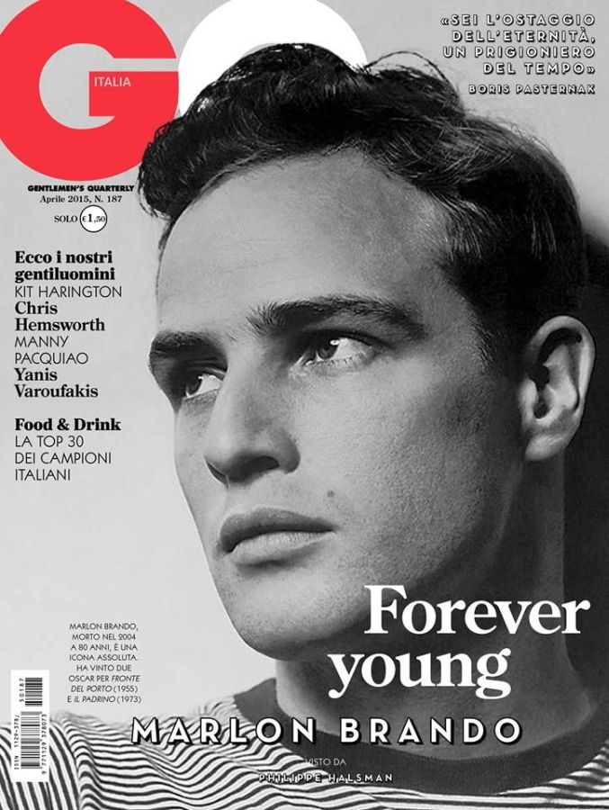 GENTLEMENS QUARTERLY ITALY magazine side cover  April 2015