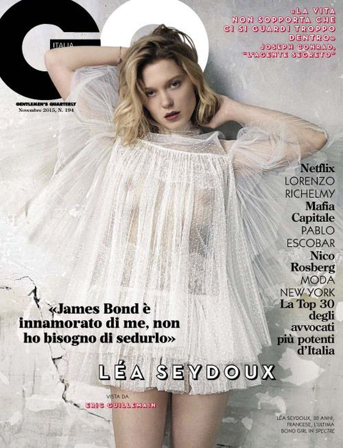 GENTLEMENS QUARTERLY ITALY magazine side cover  November 2015