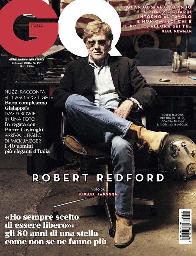 GENTLEMENS QUARTERLY ITALY magazine side cover  February 2016