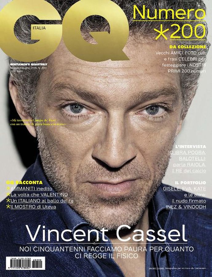 GENTLEMENS QUARTERLY ITALY magazine side cover  May/June 2016