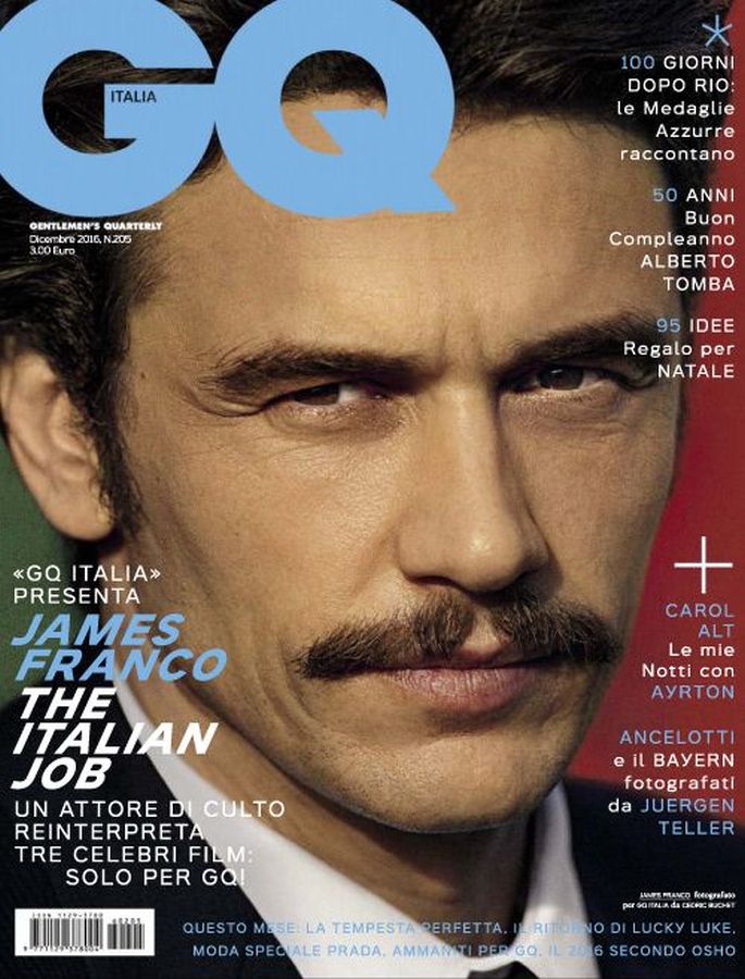 GENTLEMENS QUARTERLY ITALY magazine side cover  December 2016