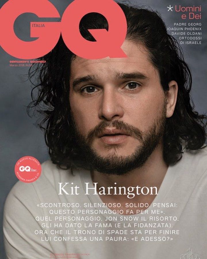 GENTLEMENS QUARTERLY ITALY magazine side cover  March 2018