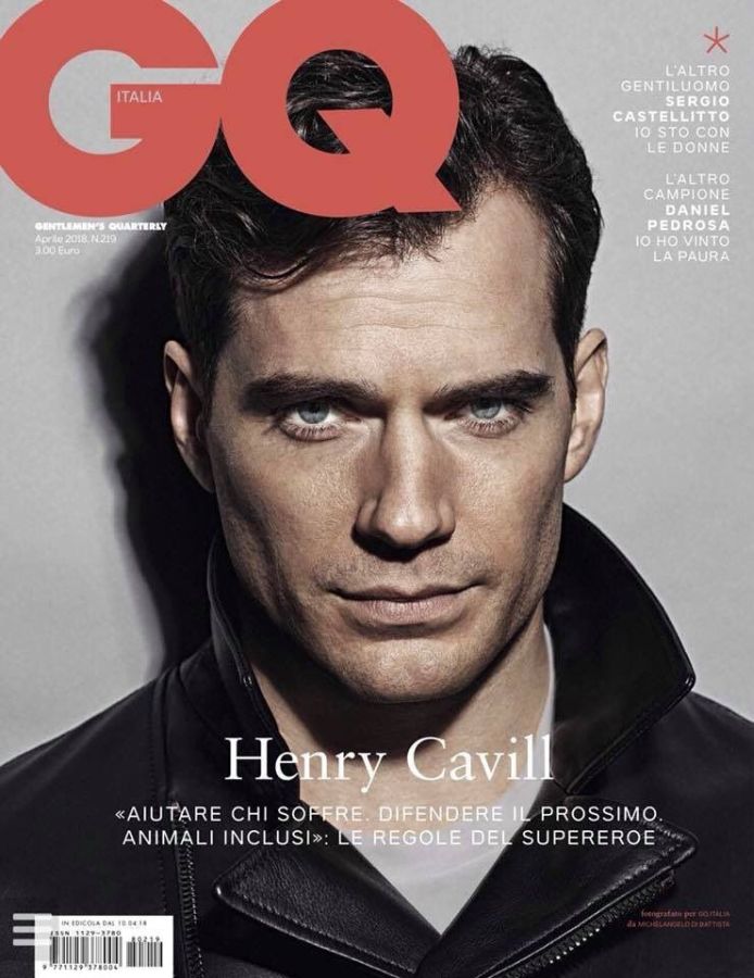 GENTLEMENS QUARTERLY ITALY magazine side cover  April 2018
