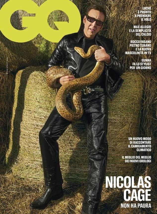 GENTLEMENS QUARTERLY ITALY magazine side cover  April 2022