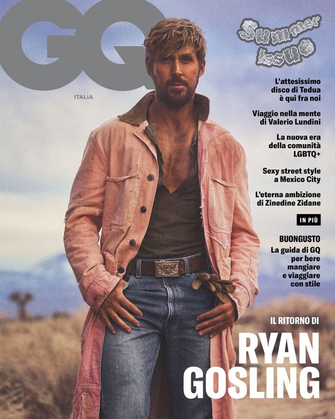 GENTLEMENS QUARTERLY ITALY magazine side cover  June 2023