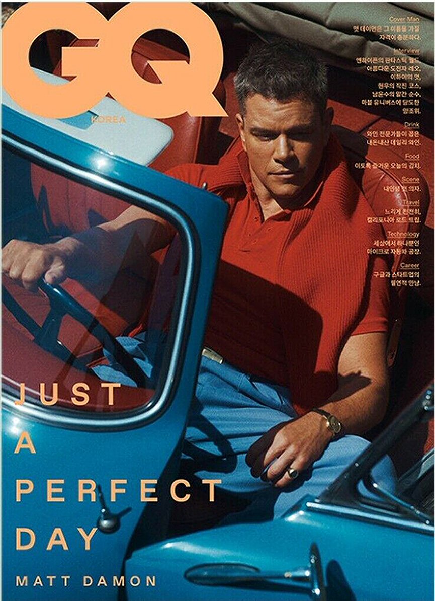 GENTLEMENS QUARTERLY KOREA magazine side cover  November 2021