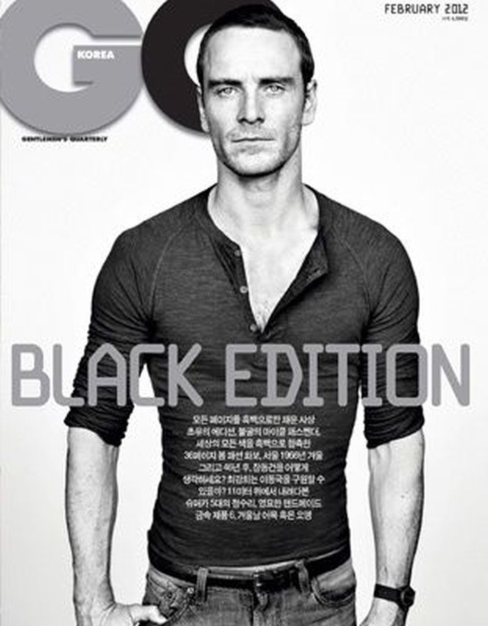 GENTLEMENS QUARTERLY KOREA magazine side cover  February 2012