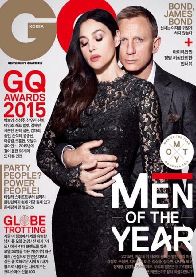 GENTLEMENS QUARTERLY KOREA magazine side cover  December 2015