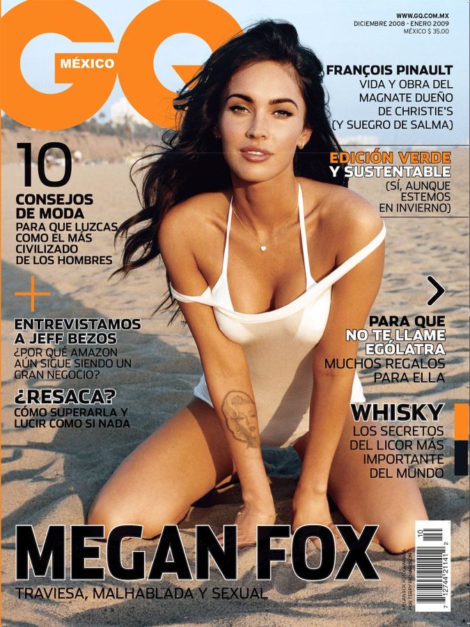 GENTLEMENS QUARTERLY MEXICO magazine side cover  December 2008/ January 2009 