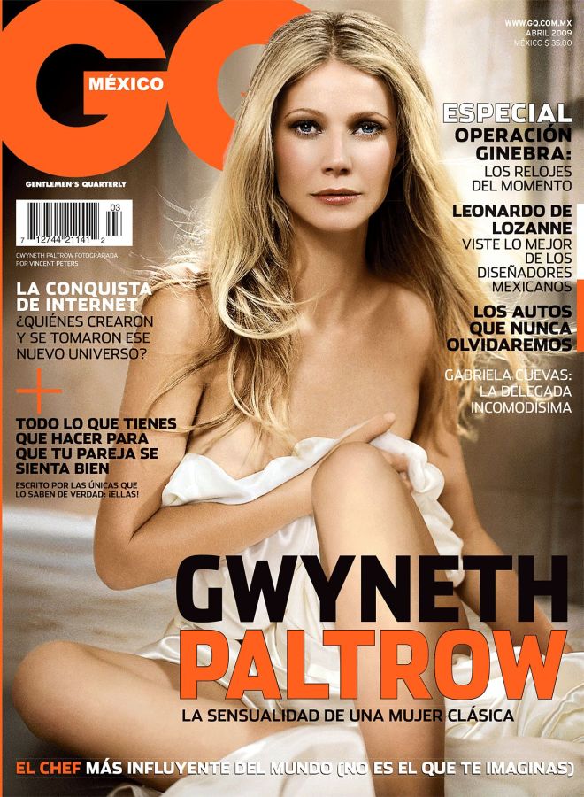GENTLEMENS QUARTERLY MEXICO magazine side cover  April 2009