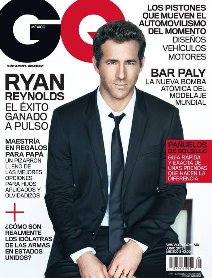 GENTLEMENS QUARTERLY MEXICO magazine side cover  June 2013