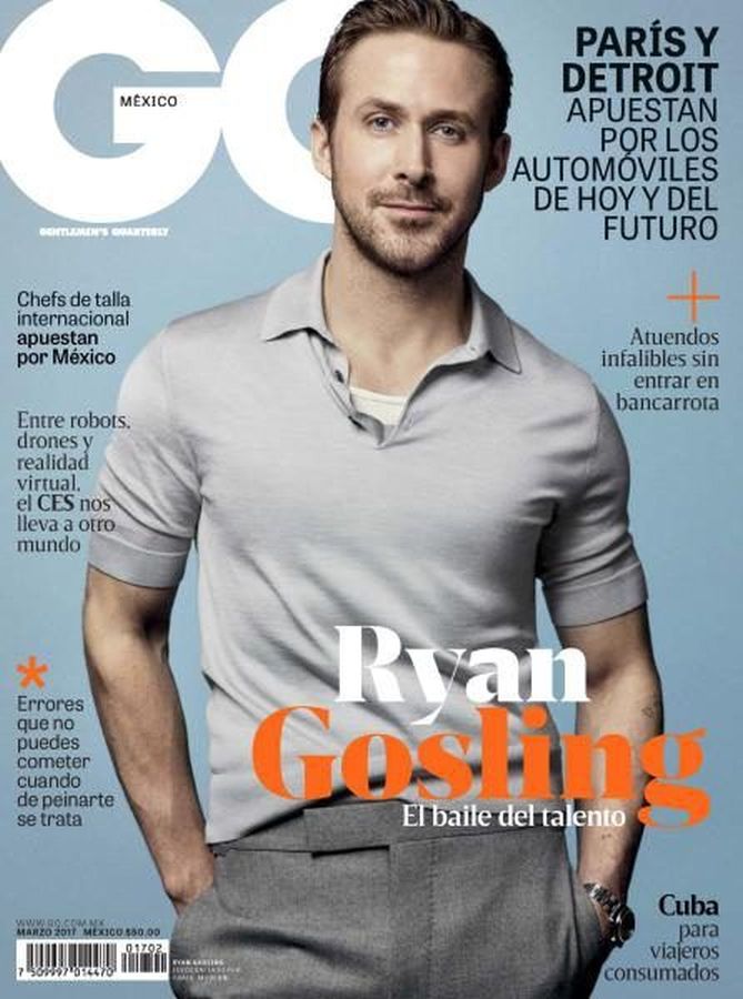 GENTLEMENS QUARTERLY MEXICO magazine side cover  March 2017