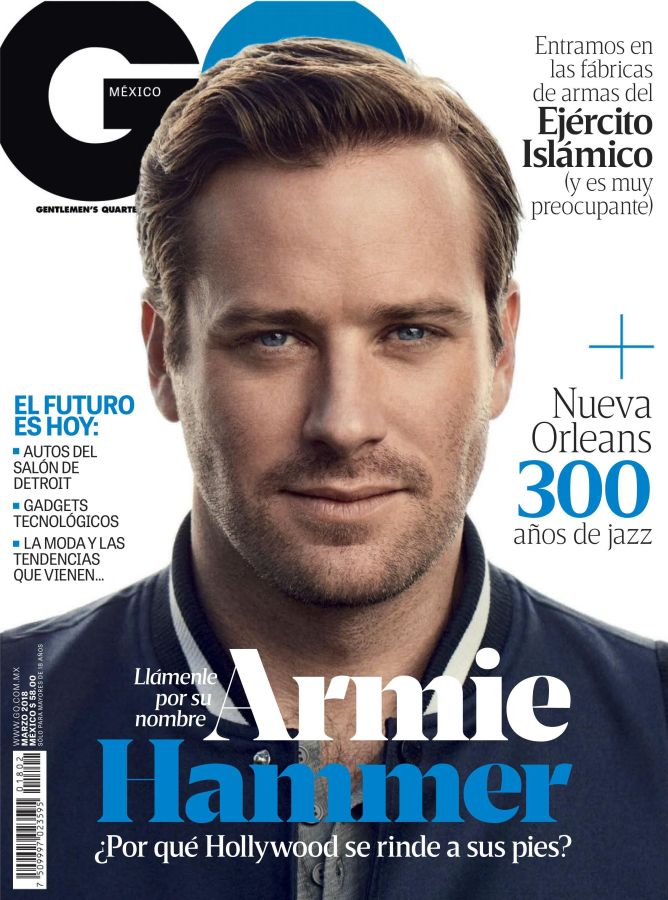 GENTLEMENS QUARTERLY MEXICO magazine side cover  March 2018