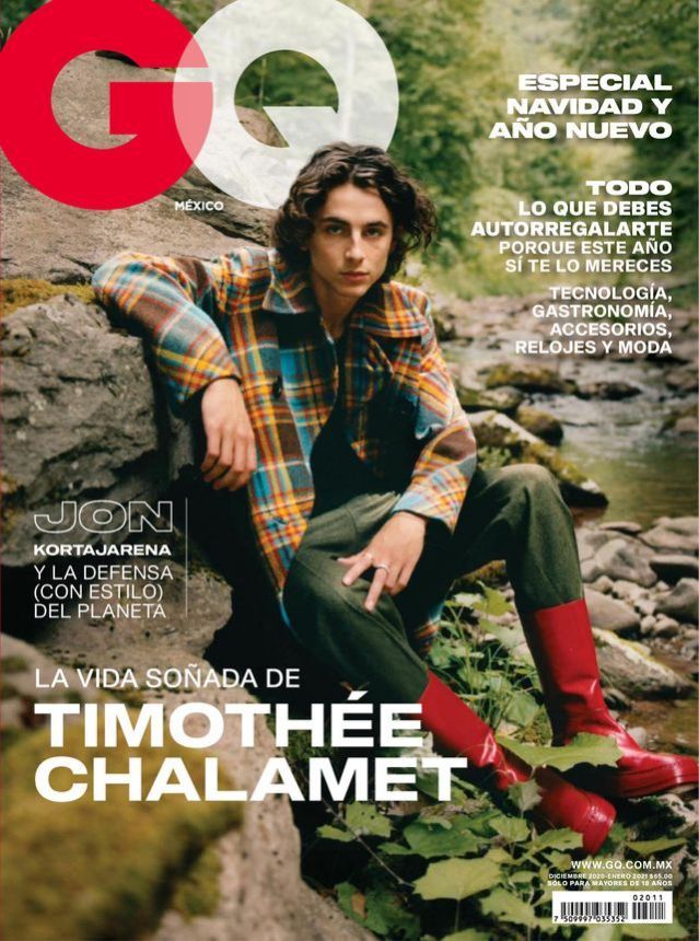 GENTLEMENS QUARTERLY MEXICO magazine side cover  December 2020/ January 2021 