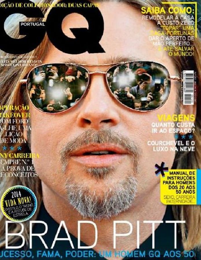 GENTLEMENS QUARTERLY PORTUGAL magazine side cover  January 2014