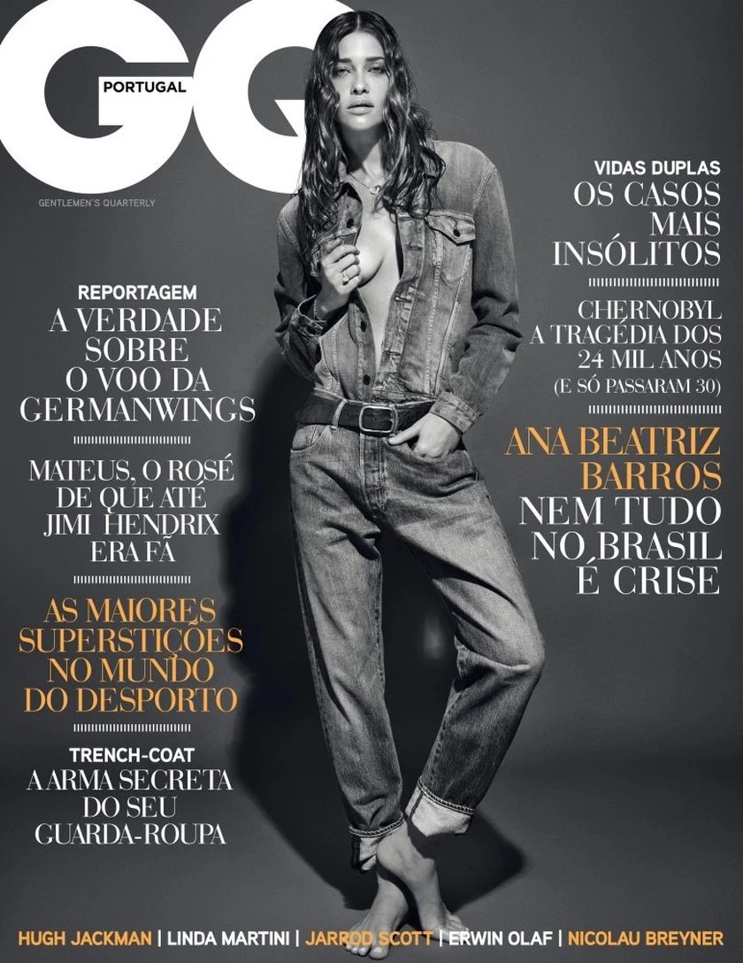 GENTLEMENS QUARTERLY PORTUGAL magazine side cover  April 2016