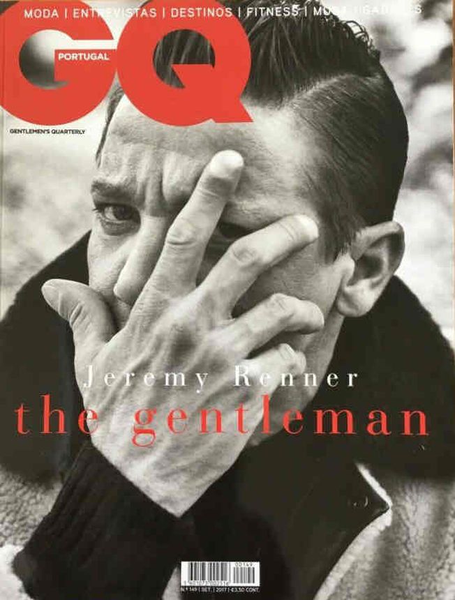 GENTLEMENS QUARTERLY PORTUGAL magazine side cover  September 2017