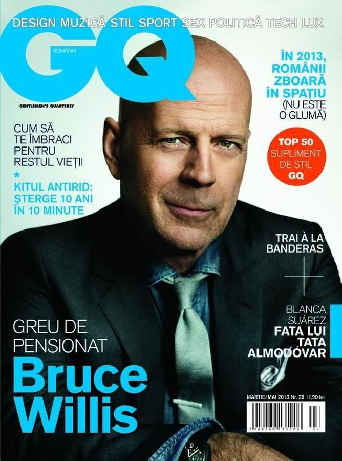 GENTLEMENS QUARTERLY ROMANIA magazine side cover  March/May 2013