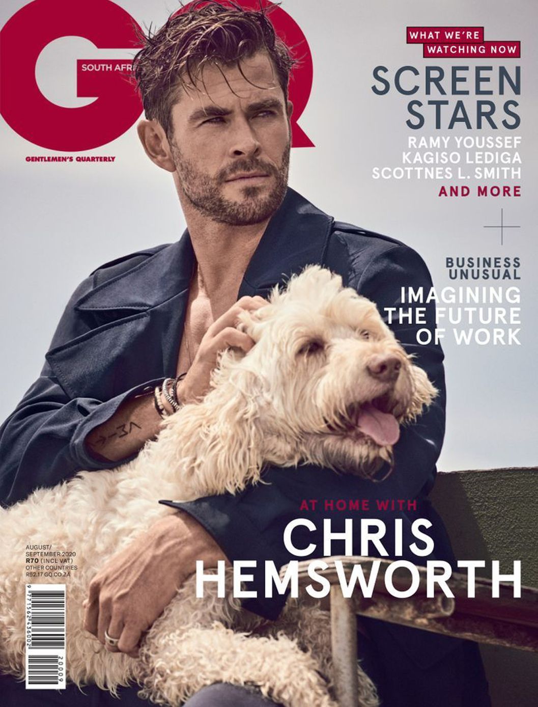 GENTLEMENS QUARTERLY SOUTH AFRICA magazine side cover 20 August 2020