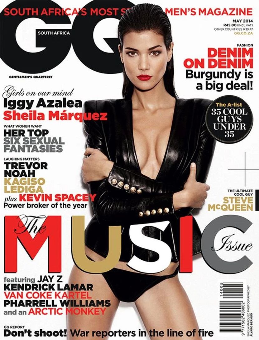 GENTLEMENS QUARTERLY SOUTH AFRICA magazine side cover  May 2014