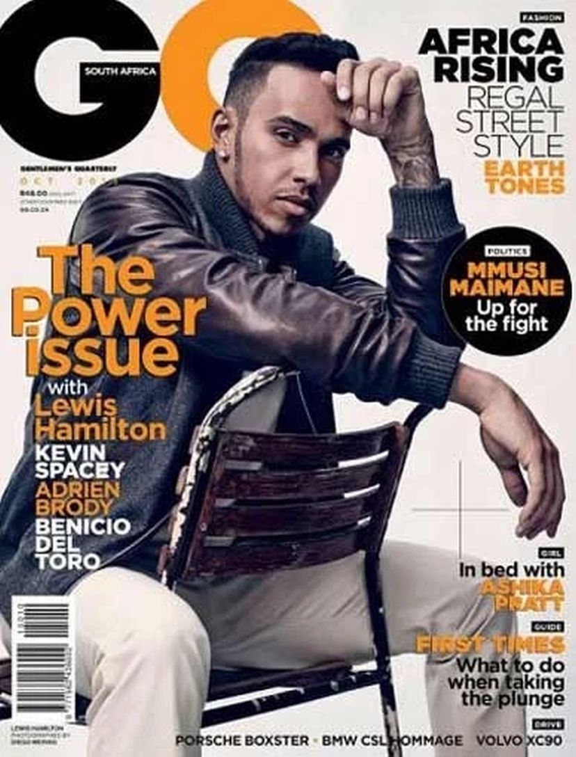 GENTLEMENS QUARTERLY SOUTH AFRICA magazine side cover  October 2015