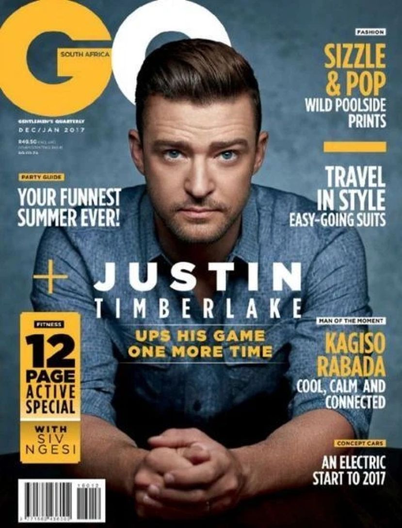 GENTLEMENS QUARTERLY SOUTH AFRICA magazine side cover  December 2016