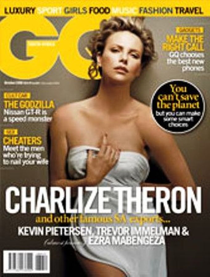 GENTLEMENS QUARTERLY SOUTH AFRICA magazine side cover  October 2008