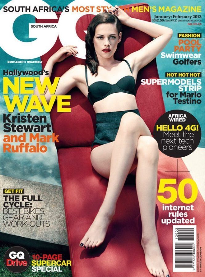 GENTLEMENS QUARTERLY SOUTH AFRICA magazine side cover  January/February 2012