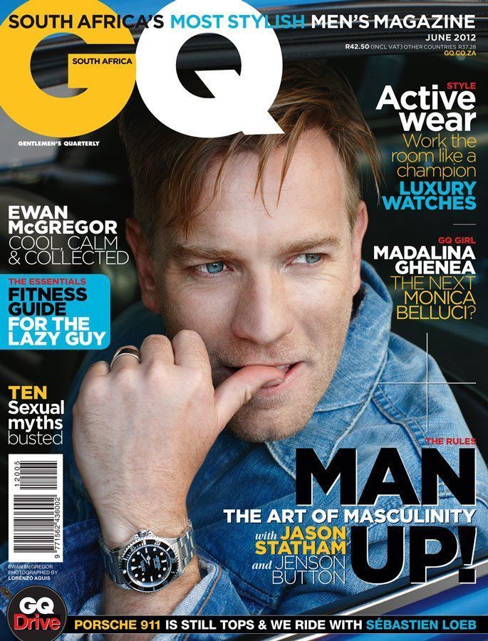 GENTLEMENS QUARTERLY SOUTH AFRICA magazine side cover  June 2012