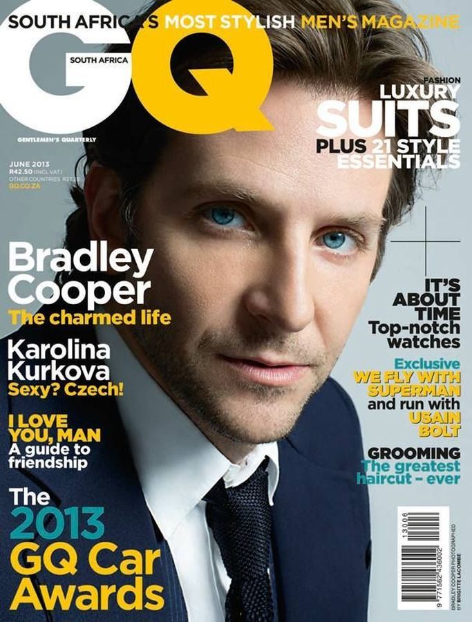 GENTLEMENS QUARTERLY SOUTH AFRICA magazine side cover  June 2013