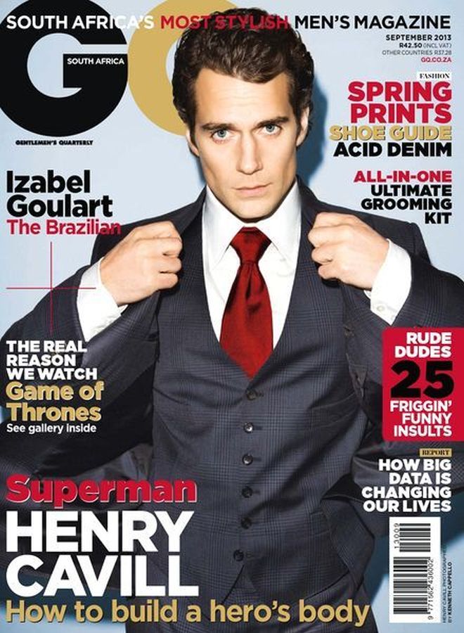 GENTLEMENS QUARTERLY SOUTH AFRICA magazine side cover  September 2013