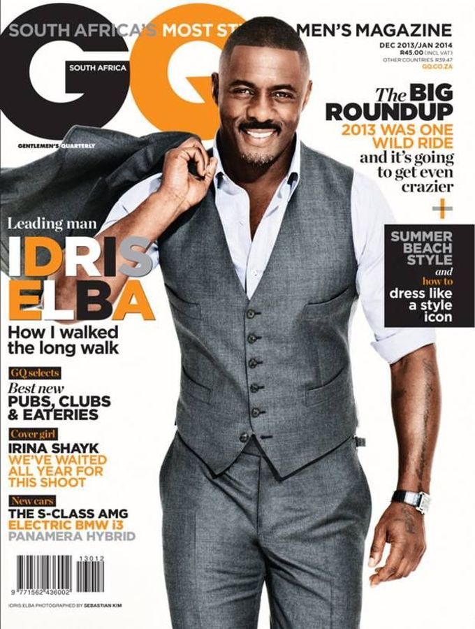 GENTLEMENS QUARTERLY SOUTH AFRICA magazine side cover  January 2014