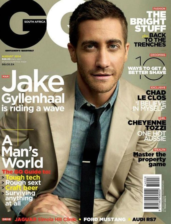 GENTLEMENS QUARTERLY SOUTH AFRICA magazine side cover  August 2014