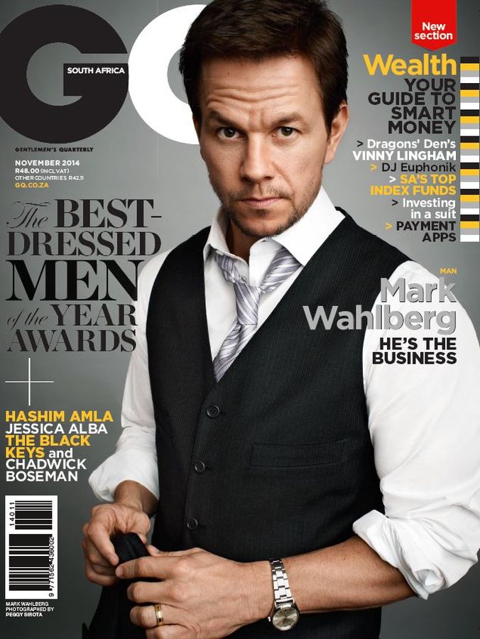 GENTLEMENS QUARTERLY SOUTH AFRICA magazine side cover  November 2014