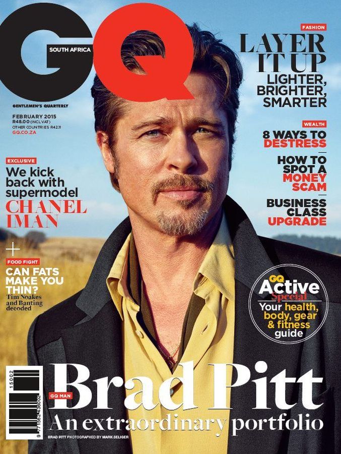 GENTLEMENS QUARTERLY SOUTH AFRICA magazine side cover  February 2015