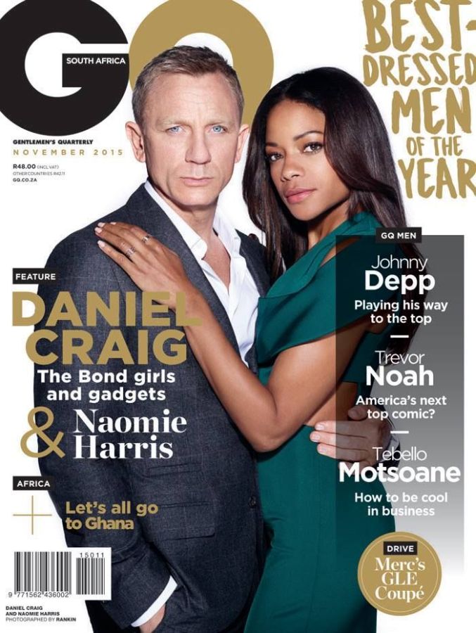 GENTLEMENS QUARTERLY SOUTH AFRICA magazine side cover  November 2015
