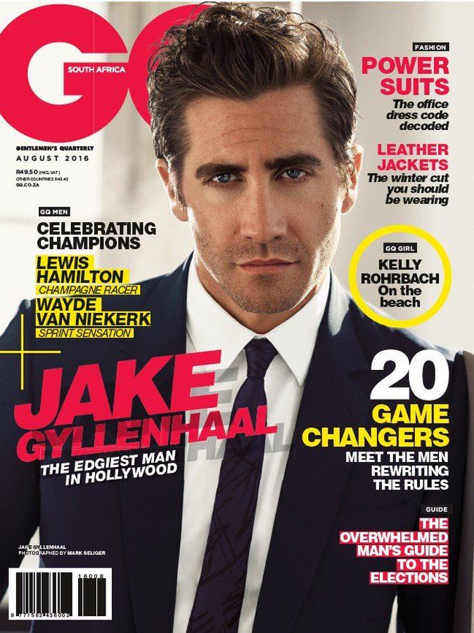 GENTLEMENS QUARTERLY SOUTH AFRICA magazine side cover  August 2016